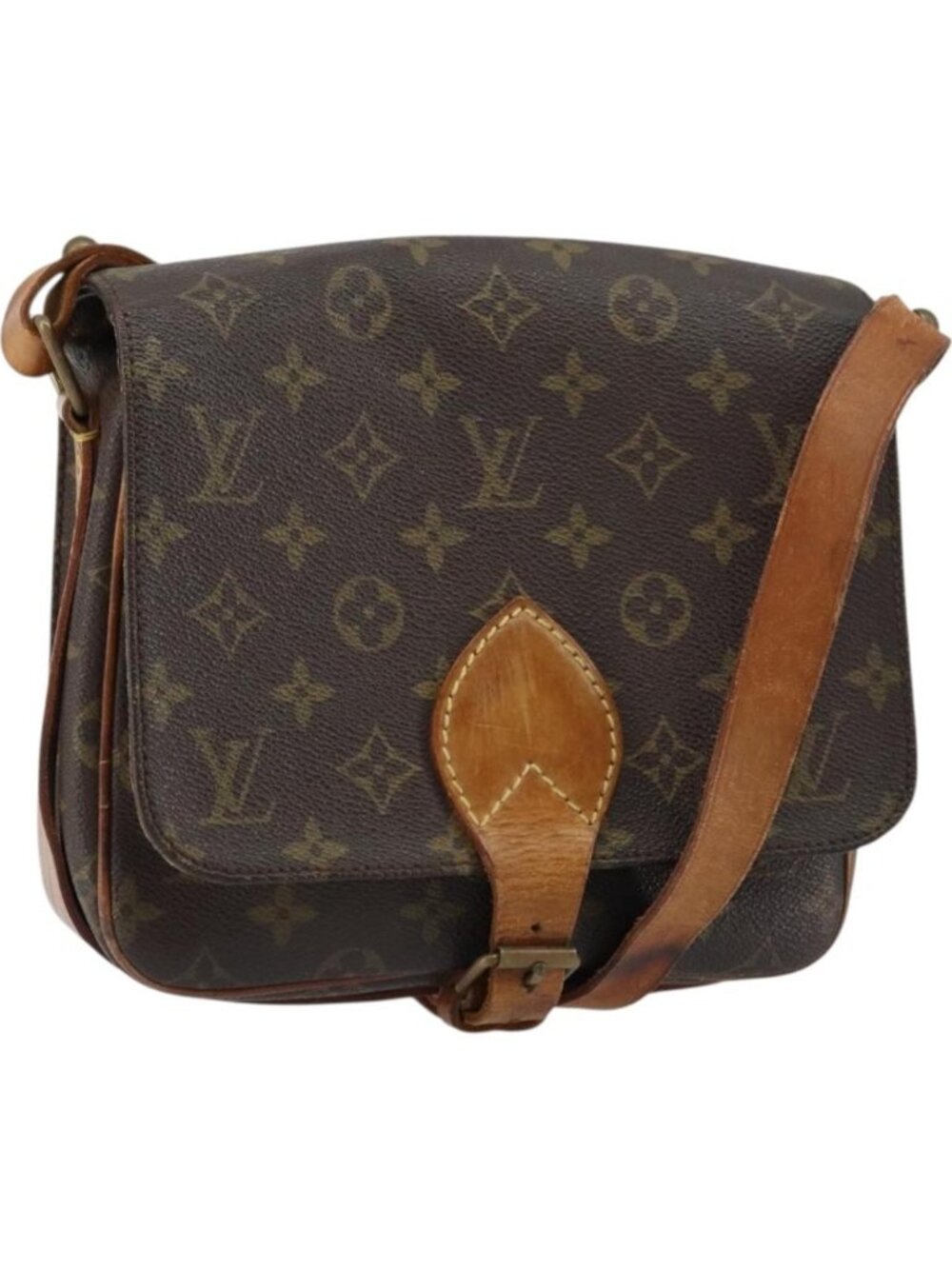 LOUIS VUITTON Monogram Cartouchiere MM Shoulder Bag M51253